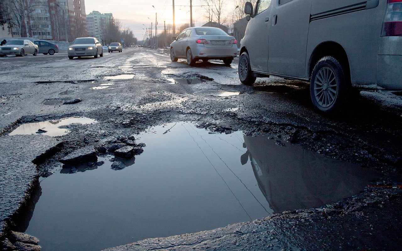 Челябинцы пожаловались Медведеву на плохие дороги
